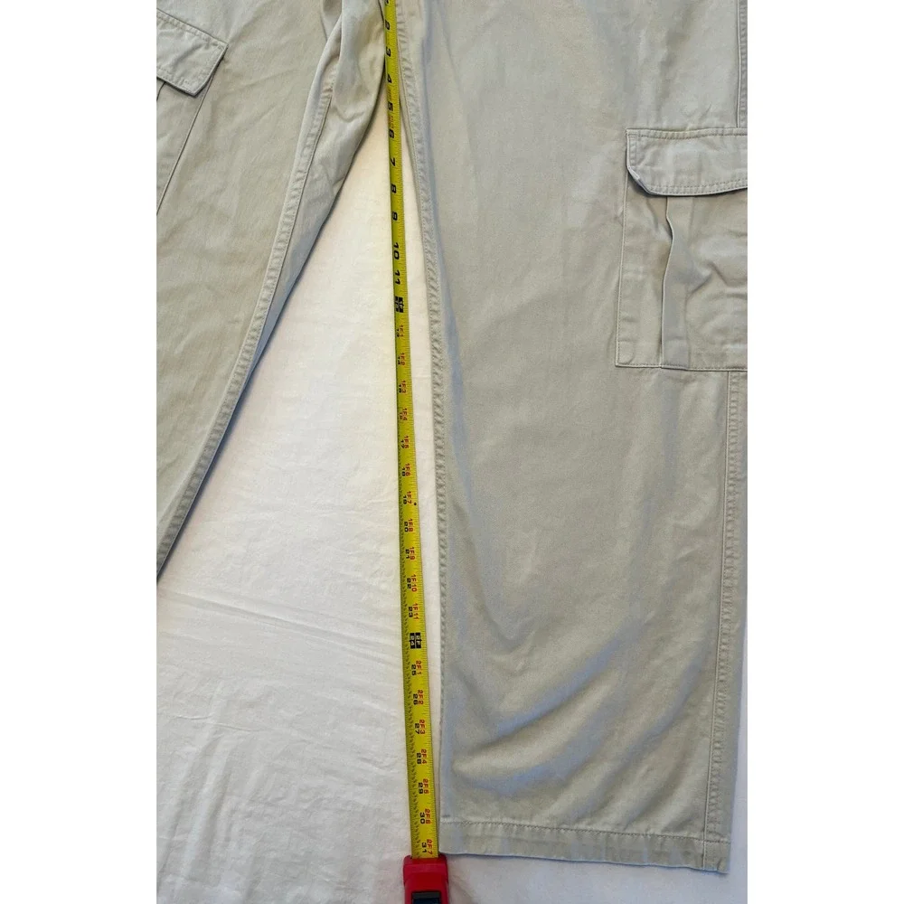Levis Silver Tab Khaki Cargo Pants Mens Size 33x34 Relaxed Fit 90s Retro‎